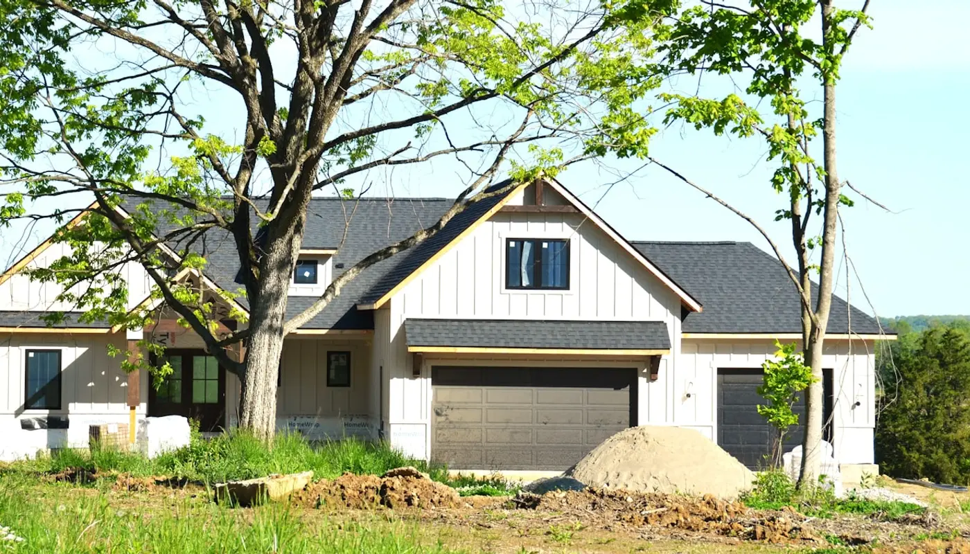 A house mid build